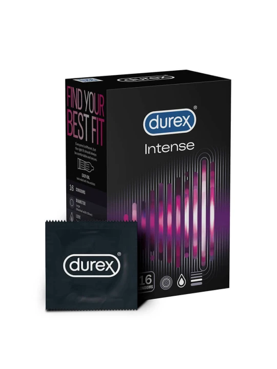 Vrúbkované kondómy DUREX Intense 16ks