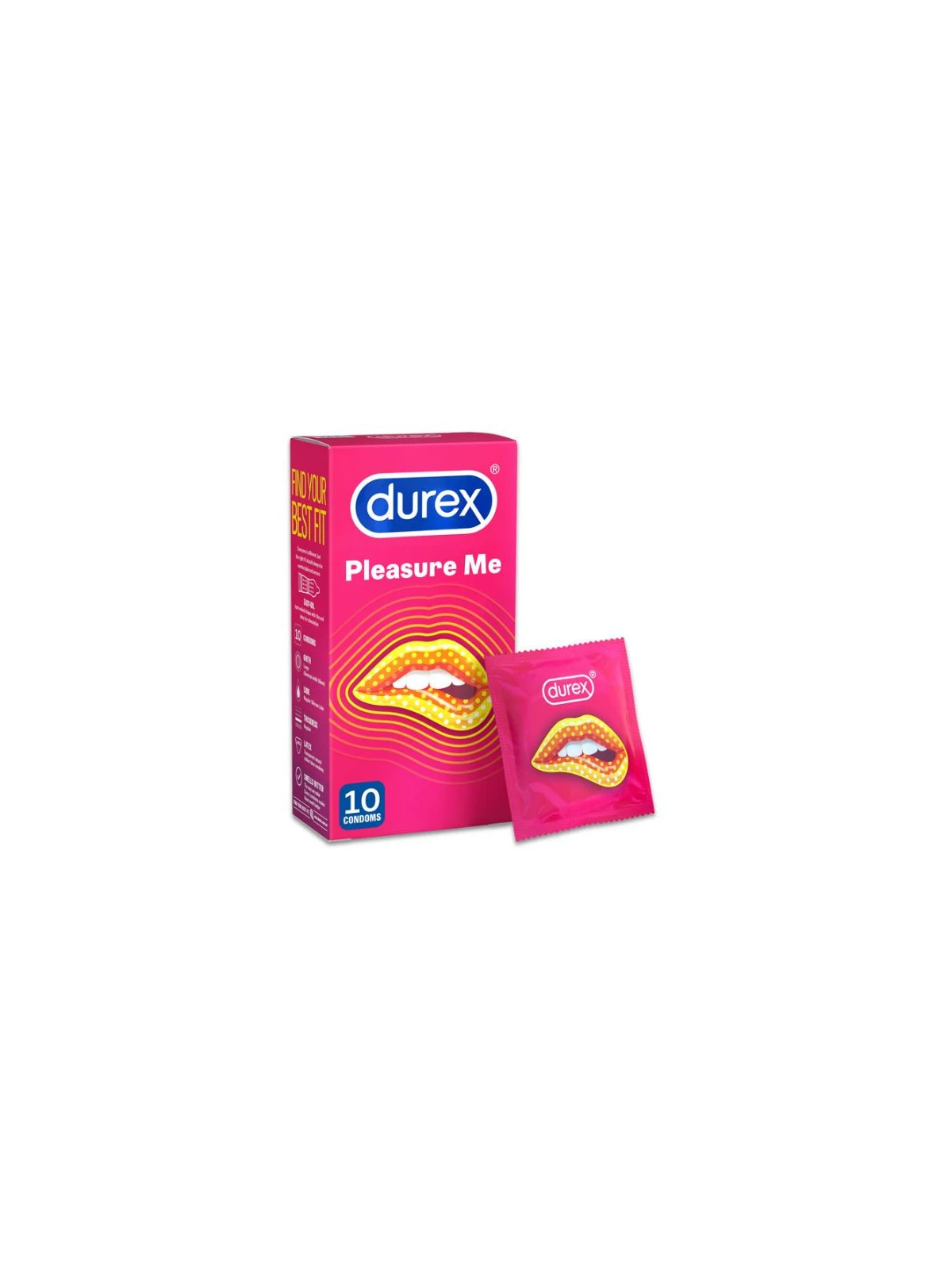 Stimulačné kondómy DUREX Pleasure Me 10ks