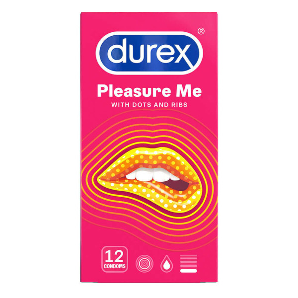Stimulačné kondómy DUREX Pleasure Me 12ks