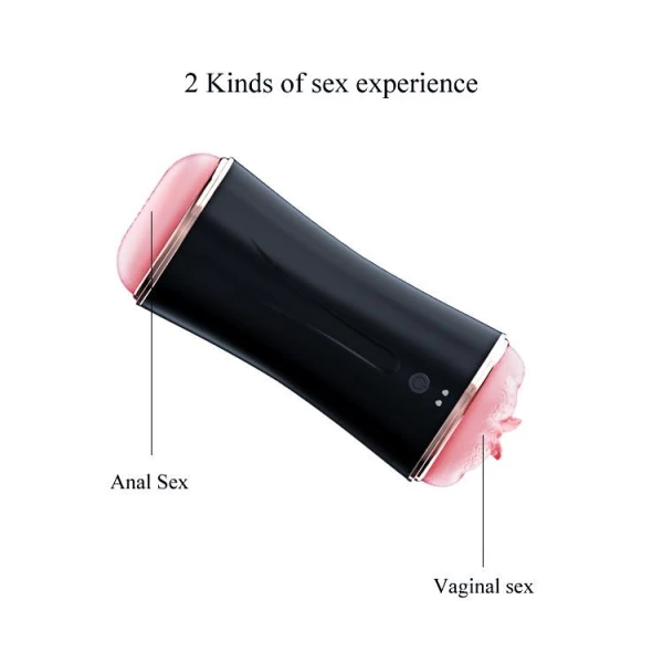 Vibračná vagína a anál FOX S3 s prísavkou