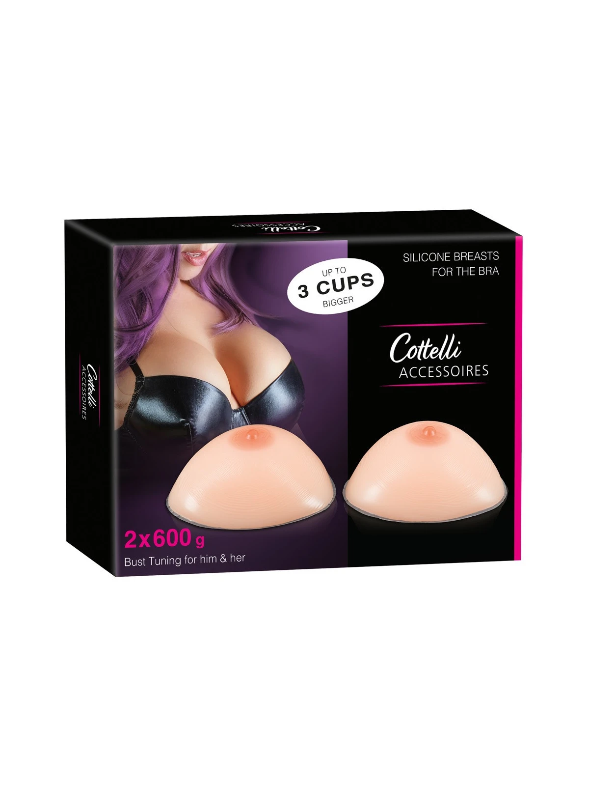 Silikónové prsia Cottelli Silicone Breasts (2 x 600g)