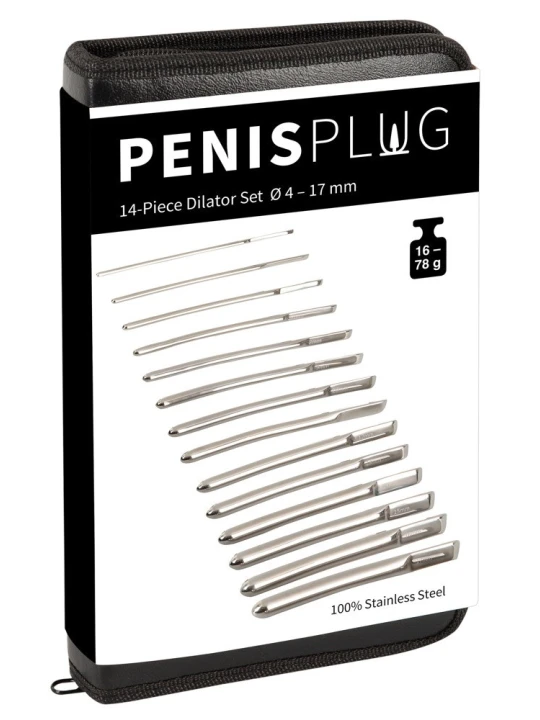 Penisplug Dilator set 14ks - sada dilatátorov do močovej trubice