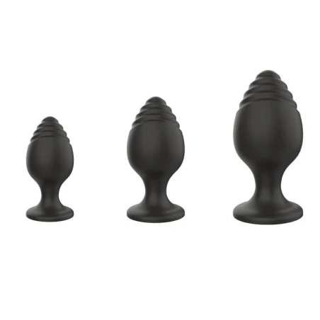 Boss Series Silicone Anal Plugs - 3 dielna sada análnych kolíkov