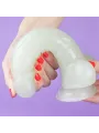 Lovetoy 8,5" Lumino Play Dildo - 21,5 cm svietiaci penis s prísavkou