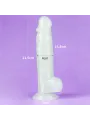 Lovetoy 8,5" Lumino Play Dildo - 21,5 cm svietiaci penis s prísavkou