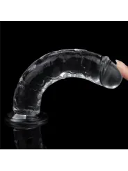 Lovetoy 7.0'' Flawless Clear Dildo - gélový priesvitný penis s prísavkou