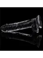 Lovetoy 7.5'' Flawless Clear Dildo - priesvitný penis s prísavkou a semenníkmi