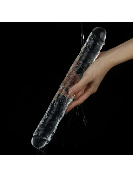 Lovetoy 12'' Flawless Clear Double Dildo - obojstranný dlhý penis