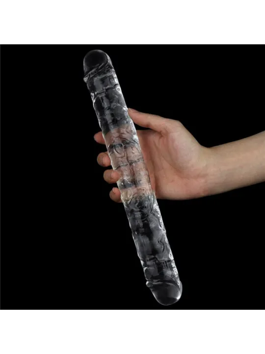 Lovetoy 12'' Flawless Clear Double Dildo - obojstranný dlhý penis