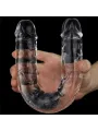 Lovetoy 12'' Flawless Clear Double Dildo - obojstranný dlhý penis