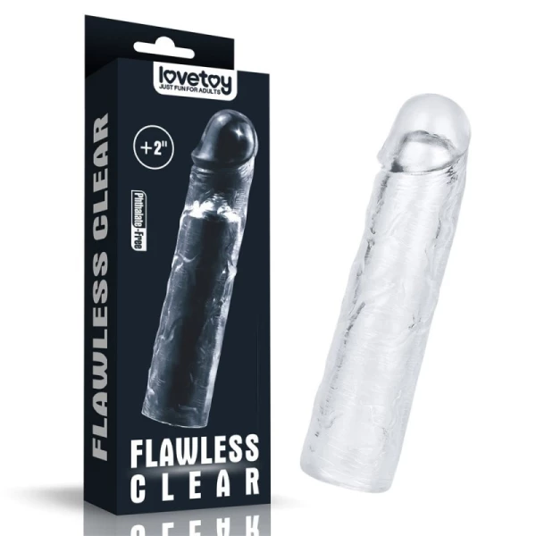 Lovetoy Flawless Clear Penis Sleeve Add 2 - návlek na penis