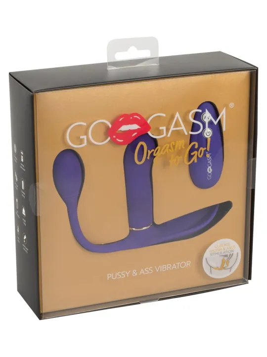 GoGasm Pussy & Ass Vibrator - multifunkčný vibrátor na stimuláciu vagíny, análu a klitorisu