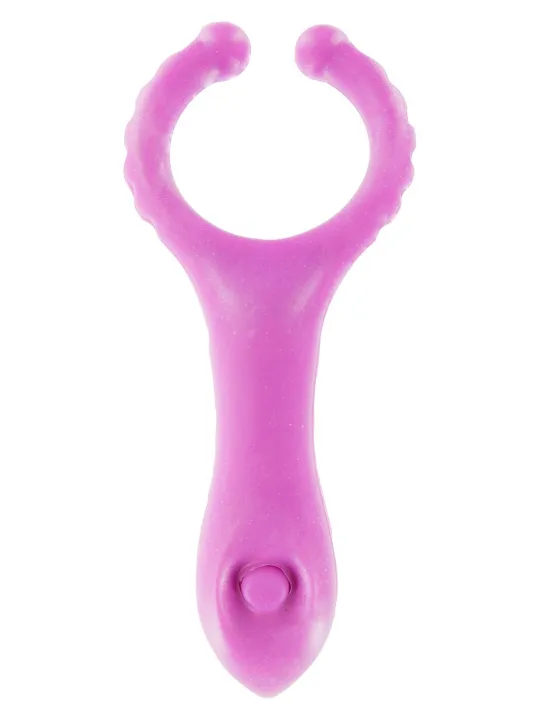 VIBRATING CLIT-STIM C-RING PURPLE