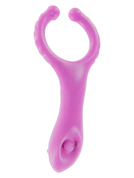 VIBRATING CLIT-STIM C-RING PURPLE