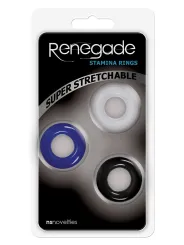 Krúžky na penis RENEGADE STAMINA RINGS