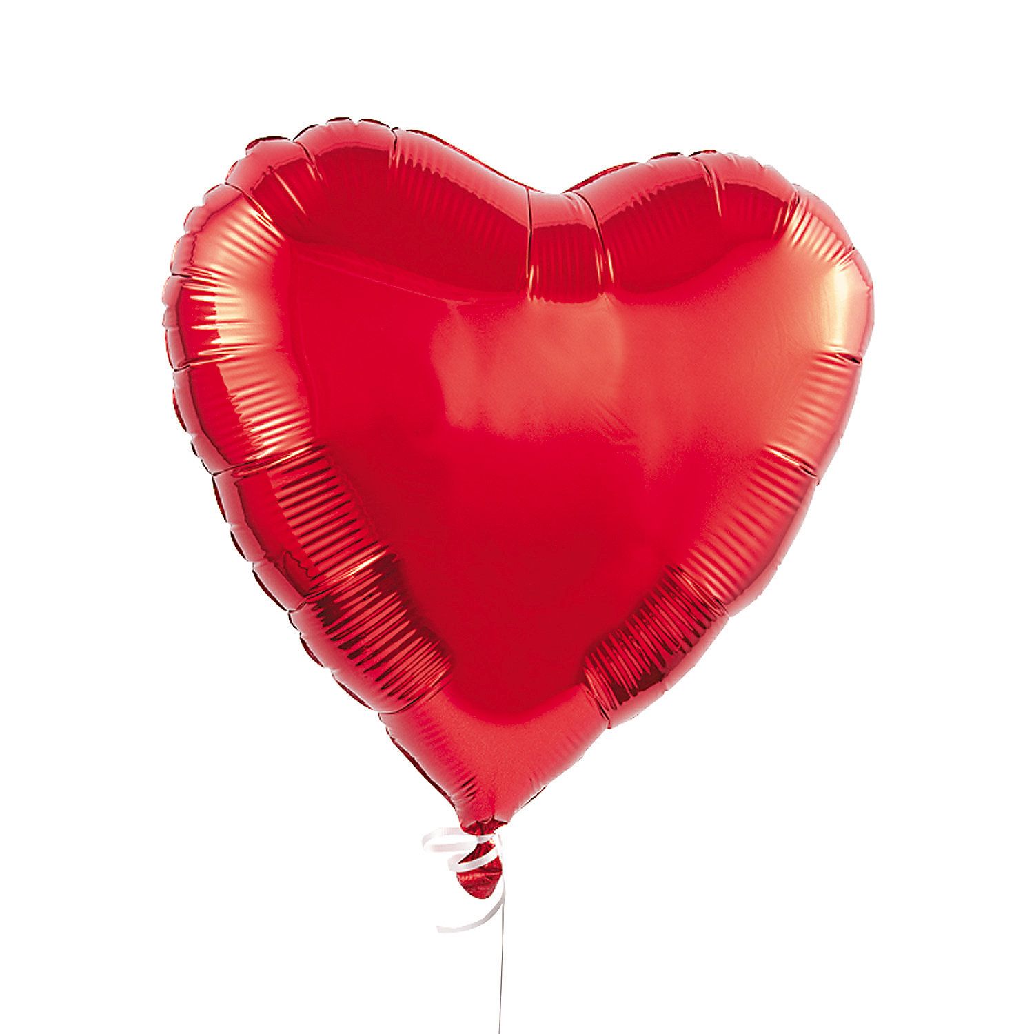 Héliový balónik v tvare srdca.